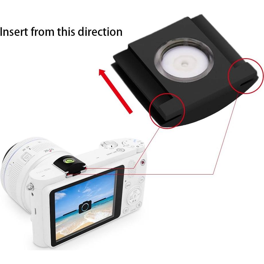 Cubierta de Zapata Caliente Anwenk 4Pack con Nivel para Cámaras