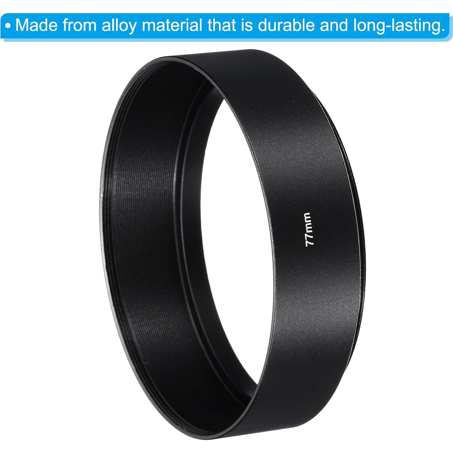 Capucho para Lente PATIKIL 77mm Antirreflectante Negro