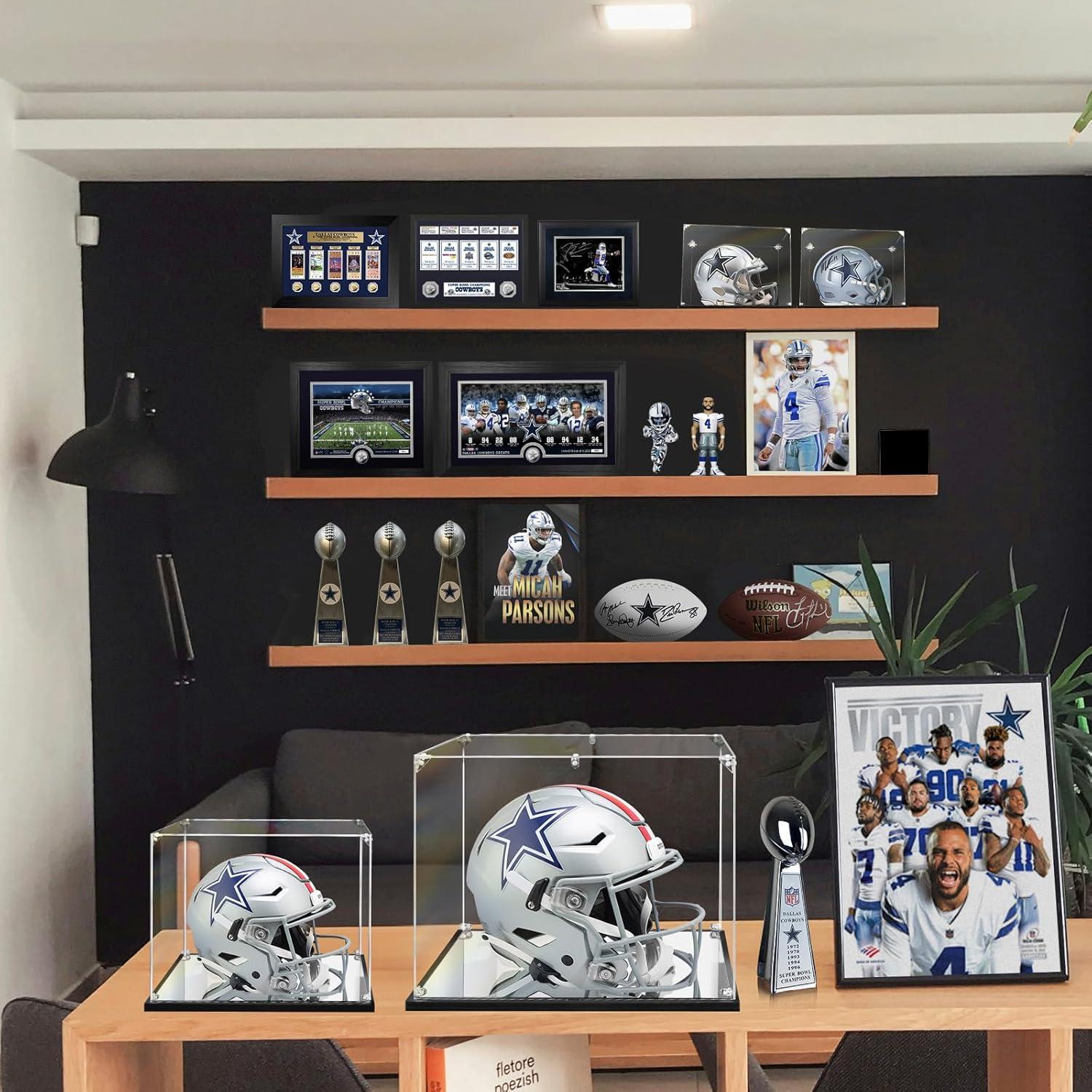 Estuche Acrílico KOLIPI para Casco Mini con Base Espejada