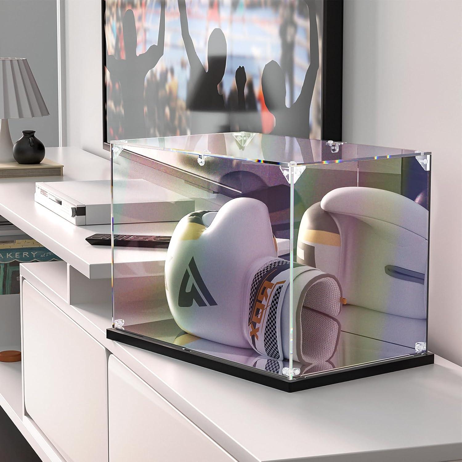 Caja de Exhibición Acrílica KOLIPI para Guantes de Boxeo 35x24x22 cm