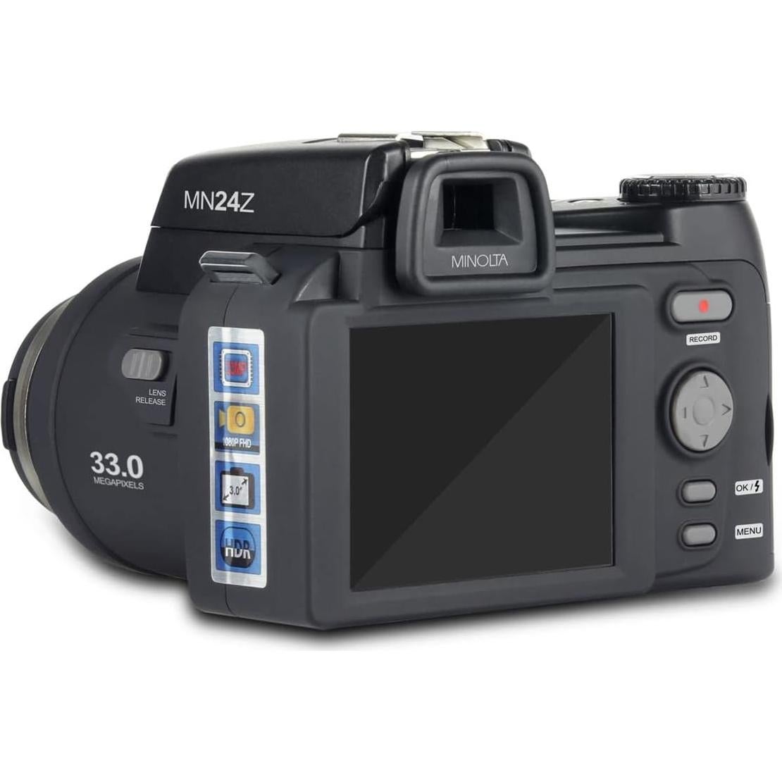 Cámara Digital Minolta MN24Z 33MP 1080p HD con Lentes