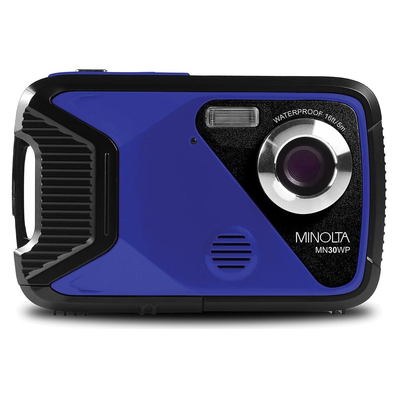 Cámara Digital Impermeable Minolta MN30WP 21MP 1080p HD Azul