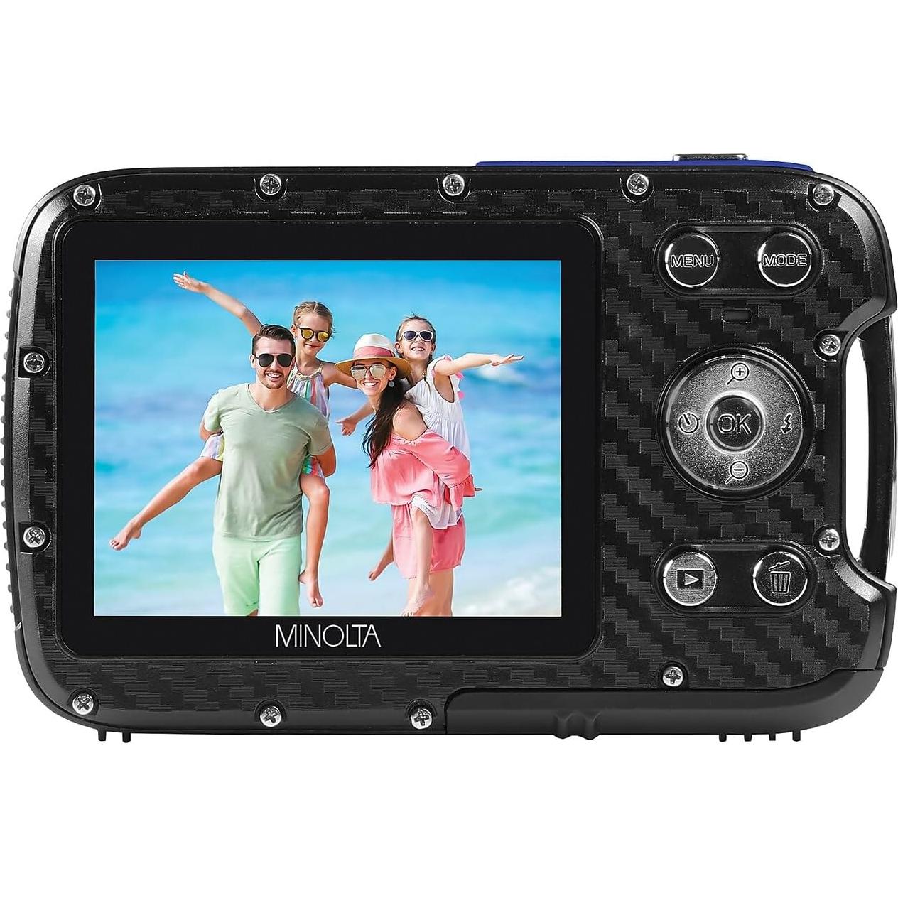 Cámara Digital Impermeable Minolta MN30WP 21MP 1080p HD Azul