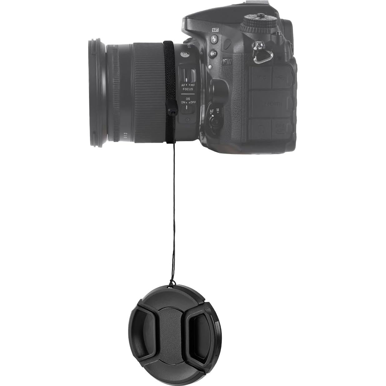 Paquete de 2 tapas de lente 58mm con pinza central ZZJMCH