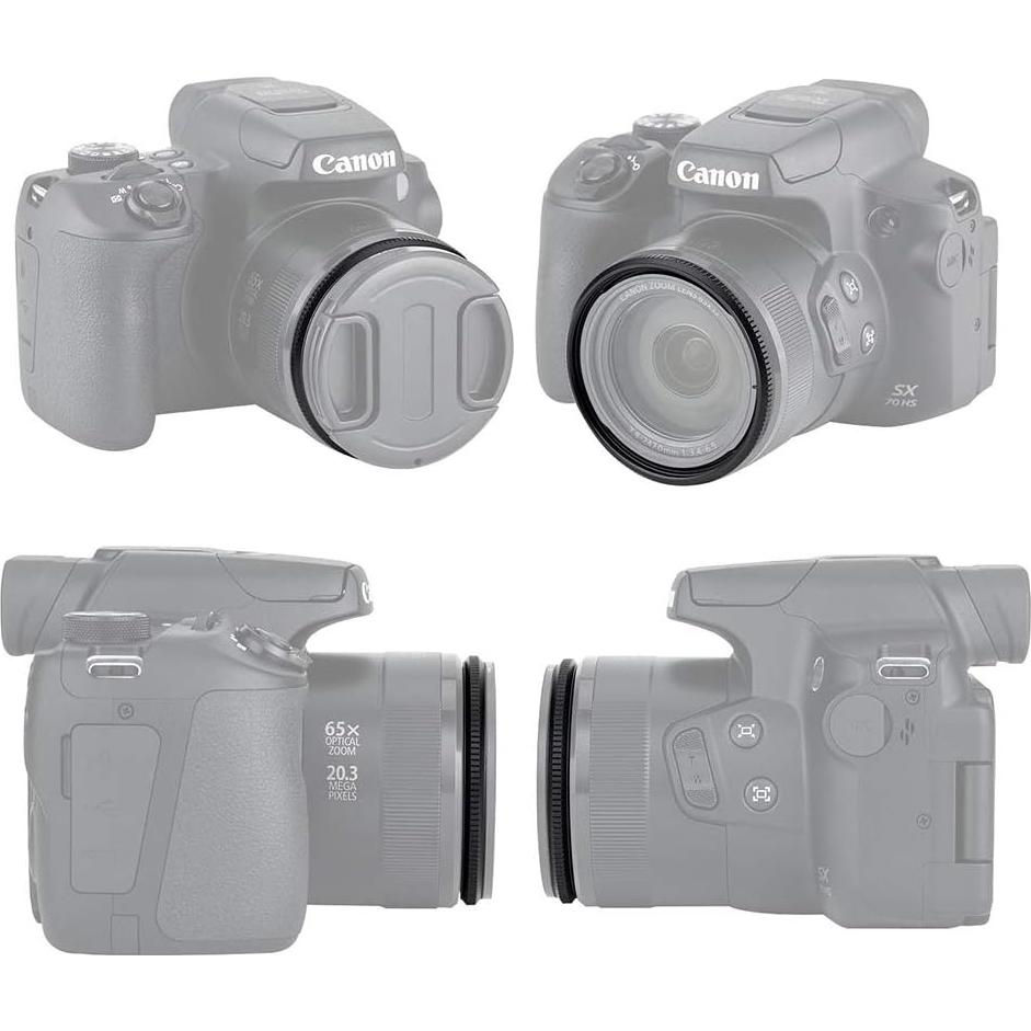 Anillo Adaptador de Filtro 58mm Jinjiacheng para Canon PowerShot