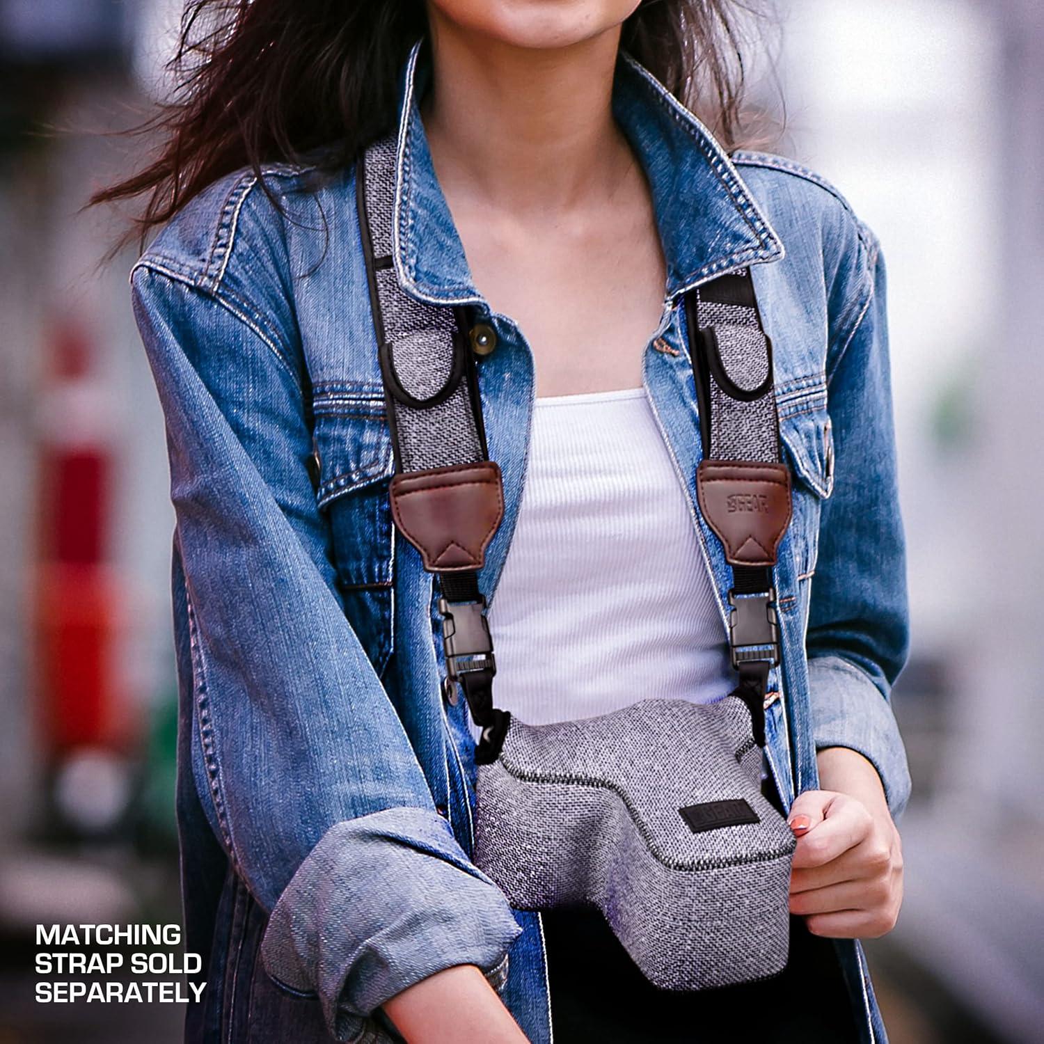 Funda Neopreno para Cámara DSLR USA GEAR Gris Tejido