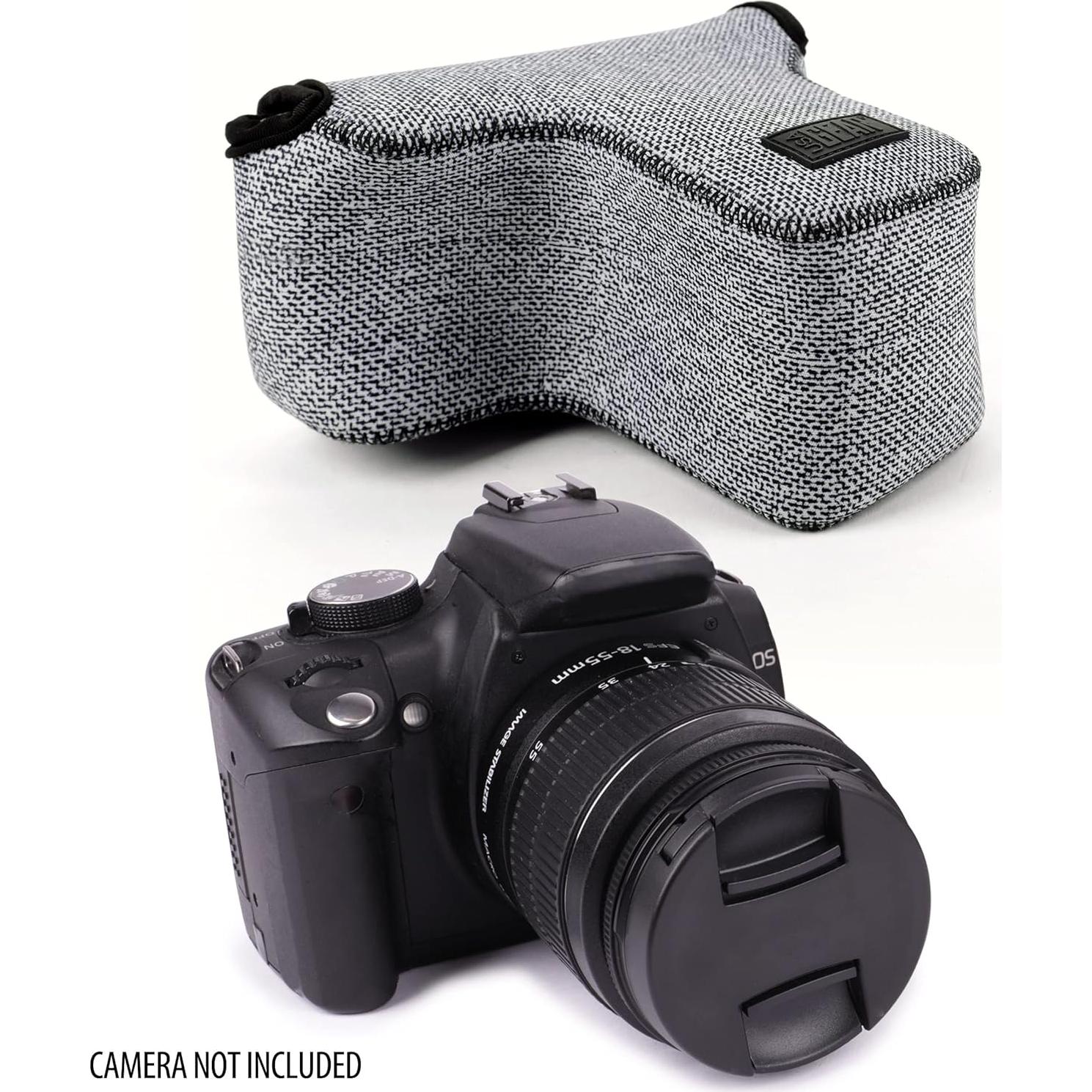 Funda Neopreno para Cámara DSLR USA GEAR Gris Tejido