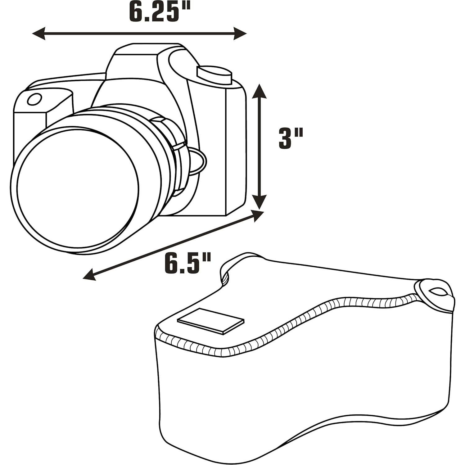 Funda Neopreno para Cámara DSLR USA GEAR Gris Tejido