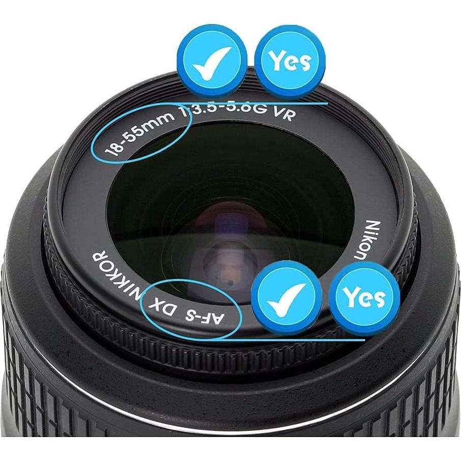 Tapa de lente de 52 mm para Nikon AF-S DX y Nikkor