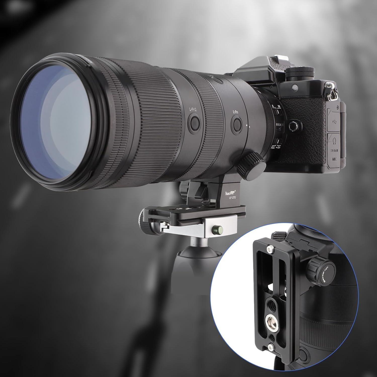 Pie de reemplazo Haoge LF-Z72 para lente Nikon NIKKOR Z 70-200mm