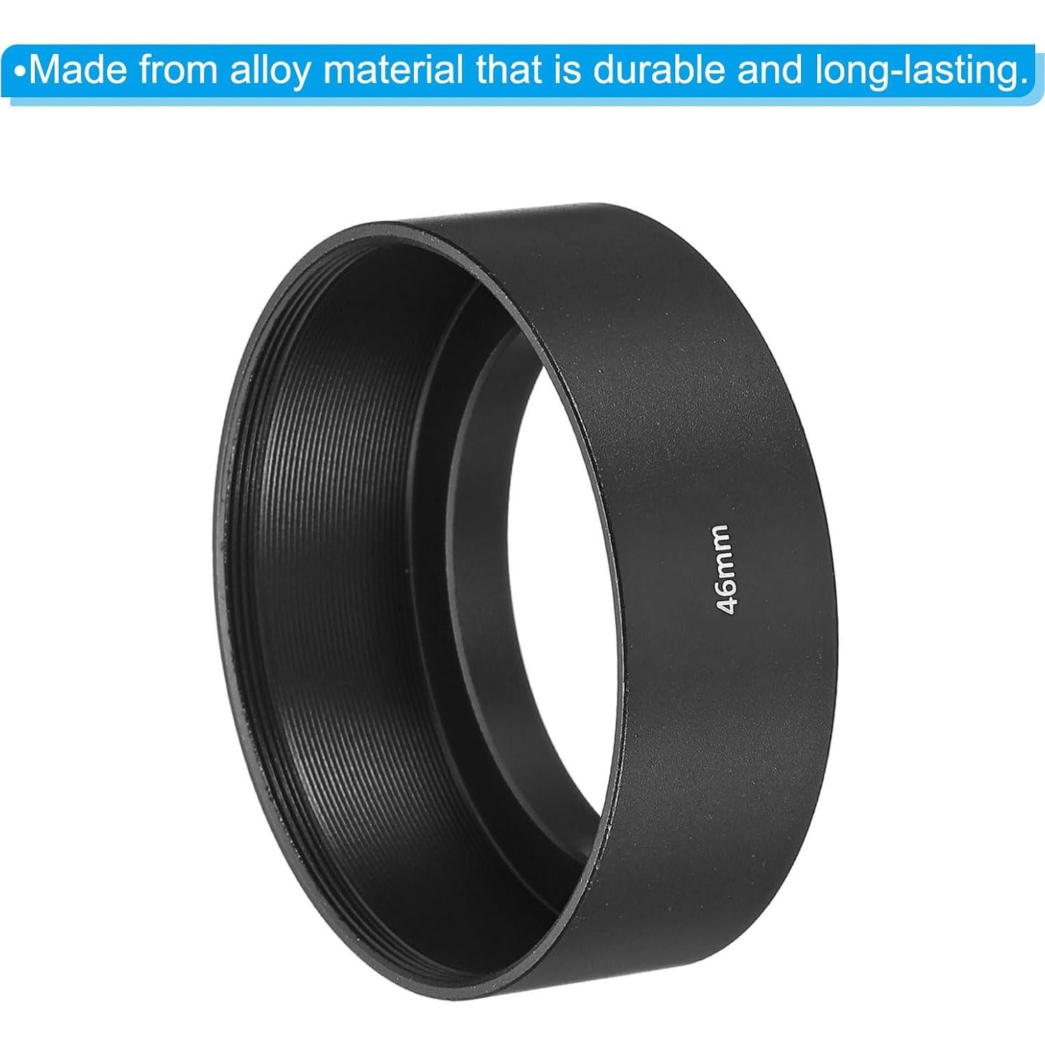 Capucho de Lente PATIKIL 46mm Antirreflectante Negro