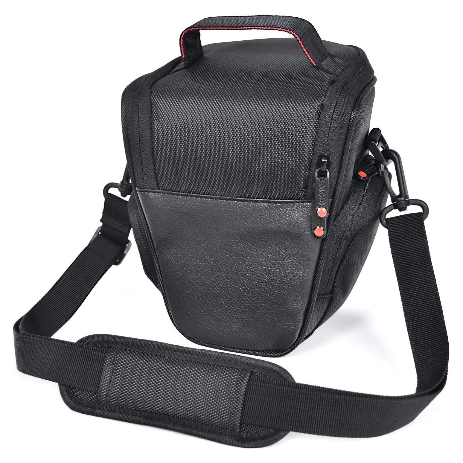Funda de Cámara DSLR FOSOTO Nylon Negro Compatible Nikon Canon