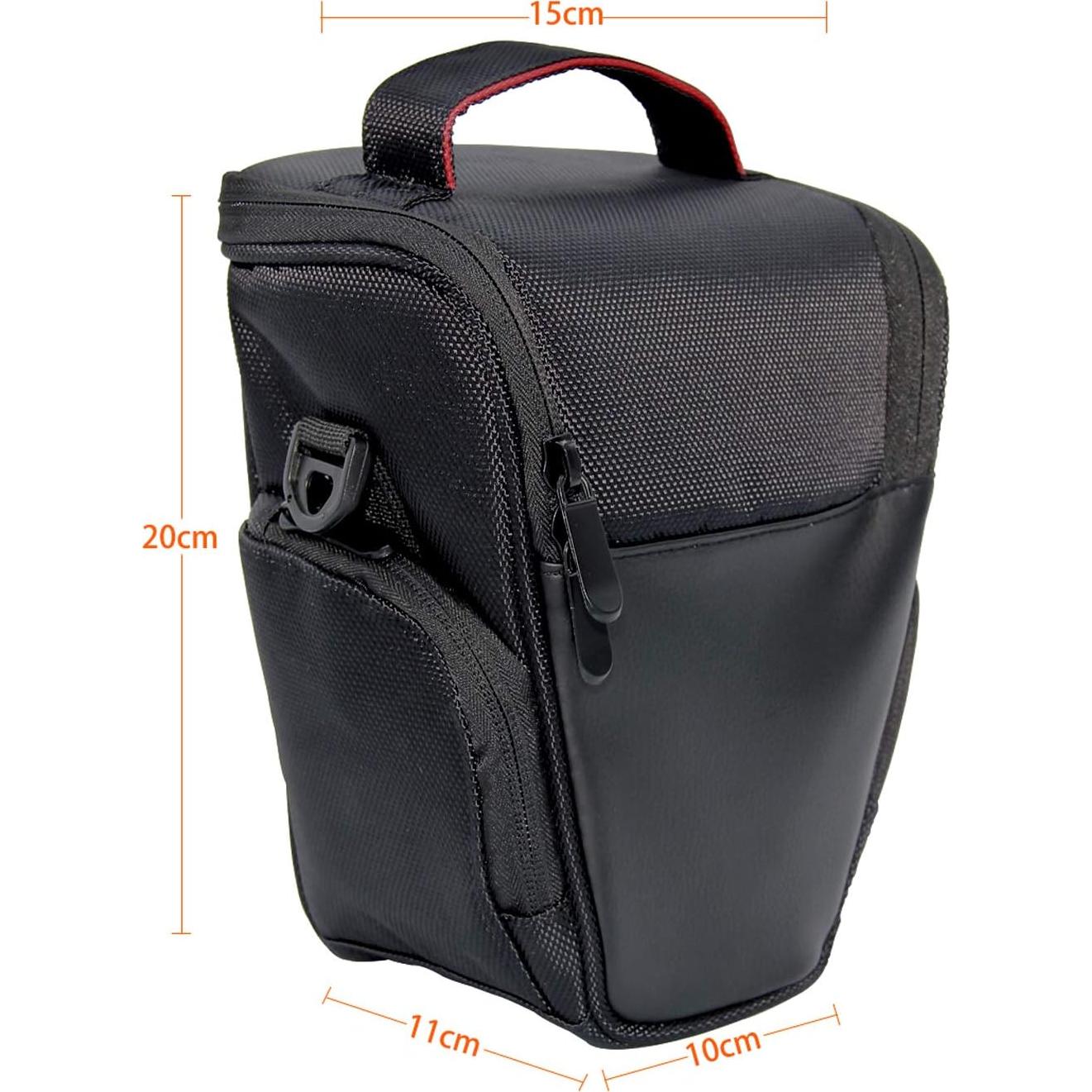 Funda de Cámara DSLR FOSOTO Nylon Negro Compatible Nikon Canon