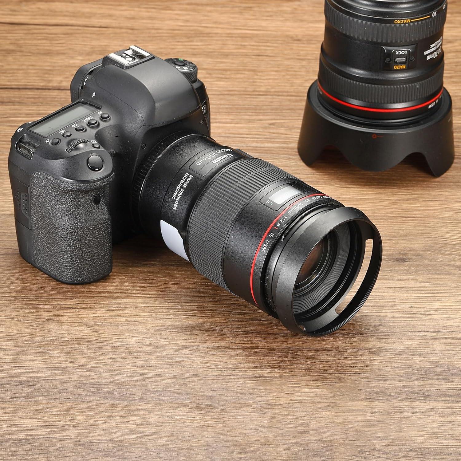 Capucha de Lente 49mm PATIKIL Antirreflectante Negra