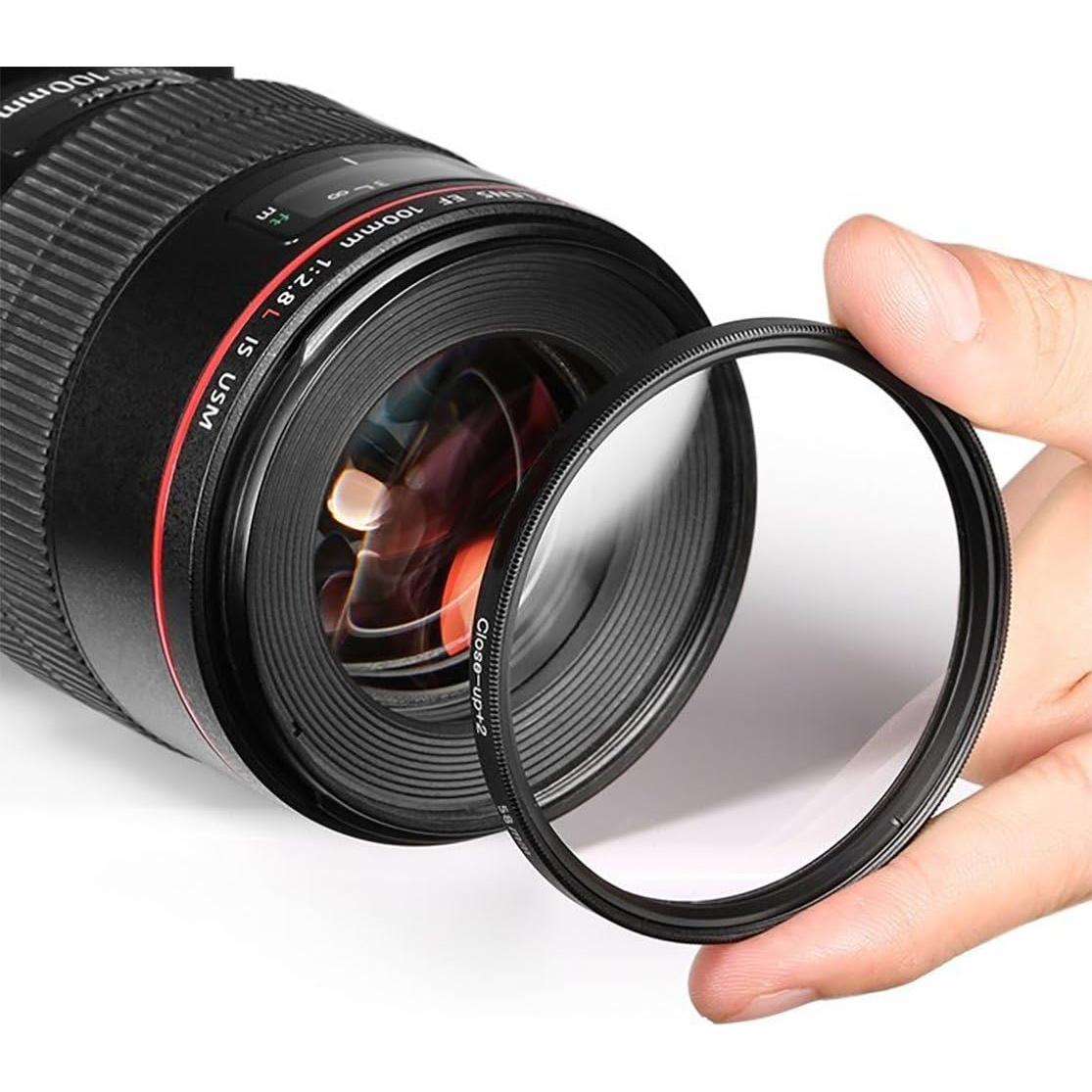 Juego de Filtros 55mm 7 Piezas para Cámara Sony Alpha