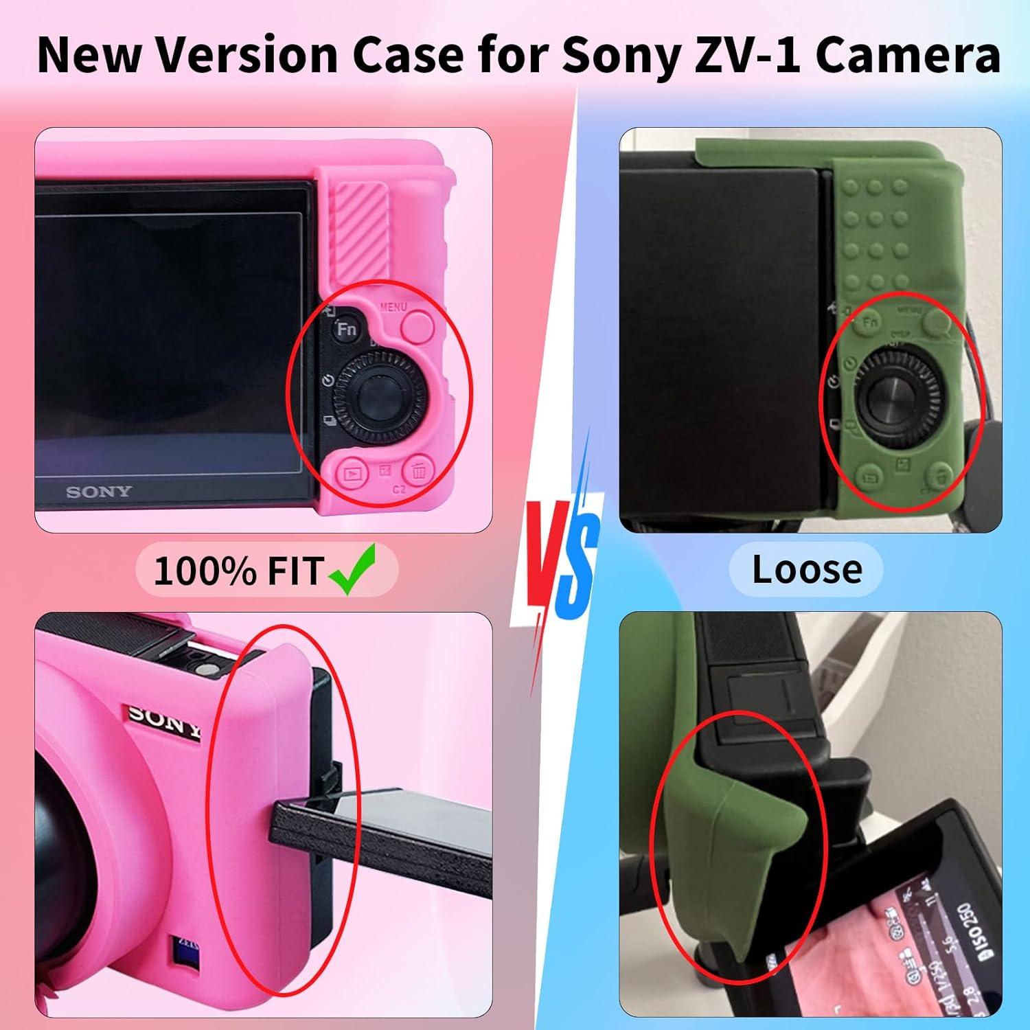 Funda de Silicona para Cámara Sony ZV-1 - Protección Rosa
