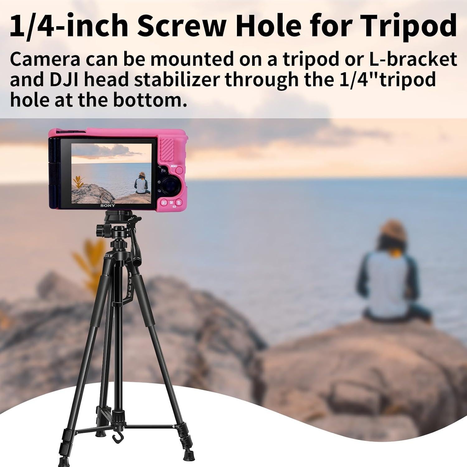 Funda de Silicona para Cámara Sony ZV-1 - Protección Rosa