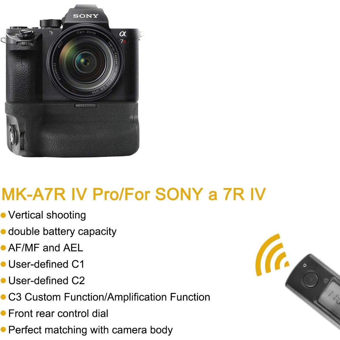 Empuñadura de Batería Meike MK-A7IV Pro para Sony A7IV A7RIV