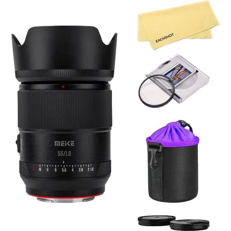 Lente Meike 55mm F1.8 Auto Focus para Cámaras Sony E