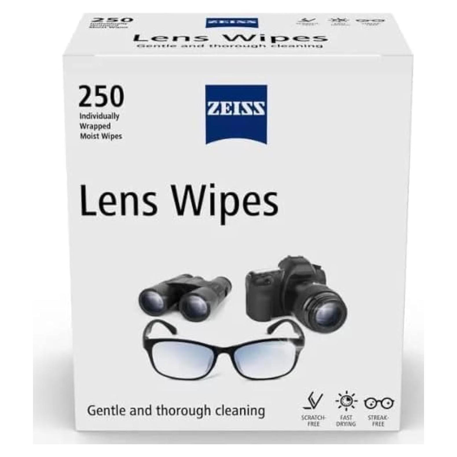 Toallitas para Lentes ZEISS 250 Unidades Pre-Humedecidas