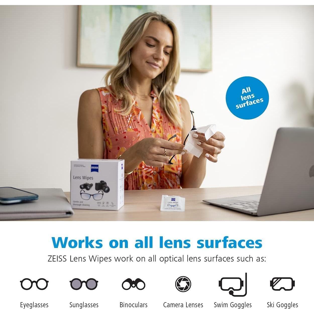 Toallitas para Lentes ZEISS 250 Unidades Pre-Humedecidas