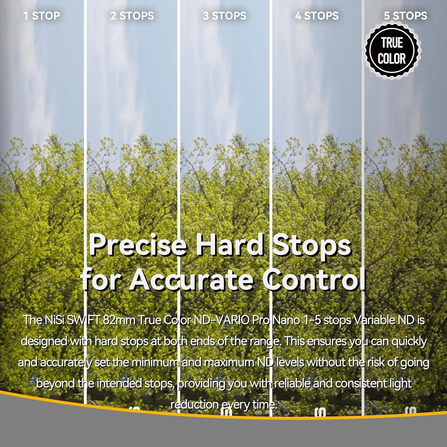 Filtro ND Variable NiSi True Color 82mm 1-5 Stops