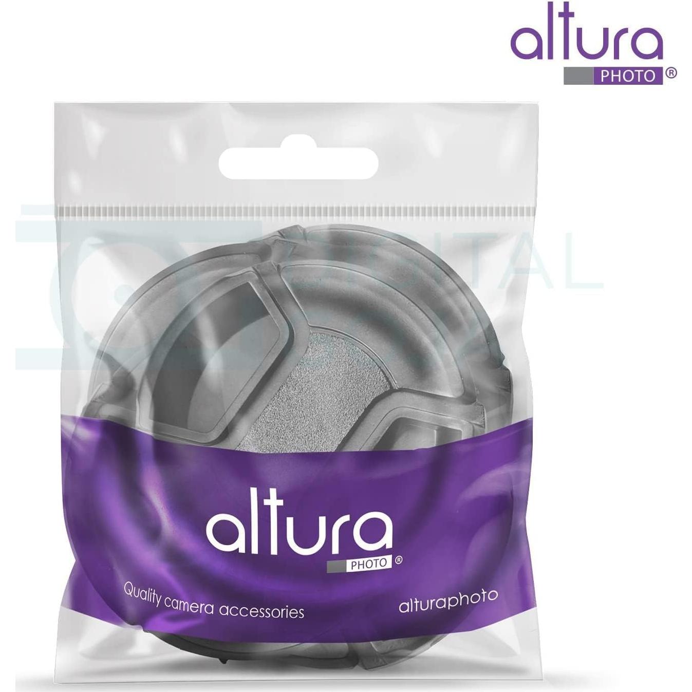 Tapa de lente 55mm Altura Photo - Paquete de 2 para Nikon y Sony