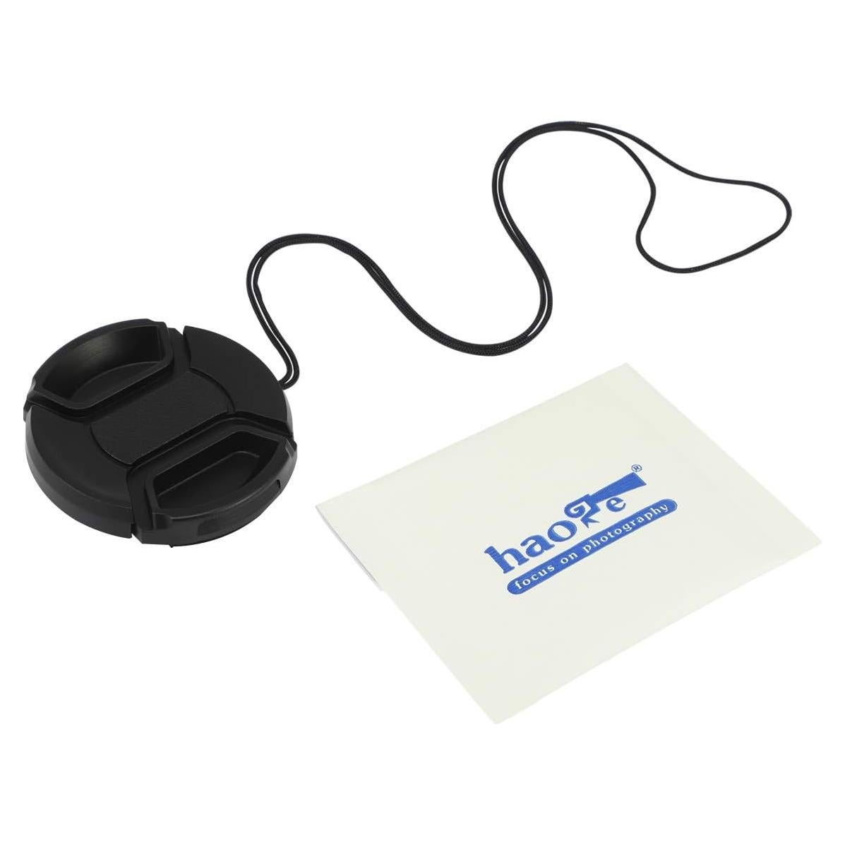 Tapa de Lente Frontal Haoge 46mm con Soporte y Pinza Central