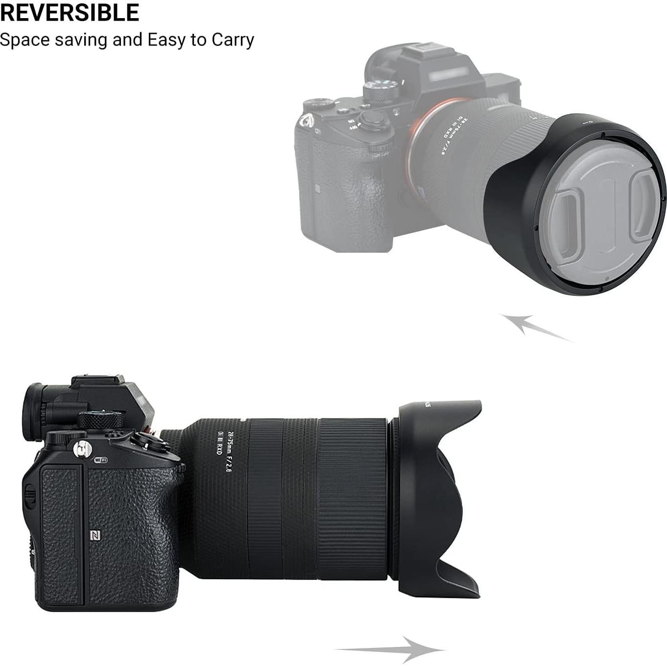 Parasoles Reversibles para Lentes Tamron 28-75mm y 17-70mm