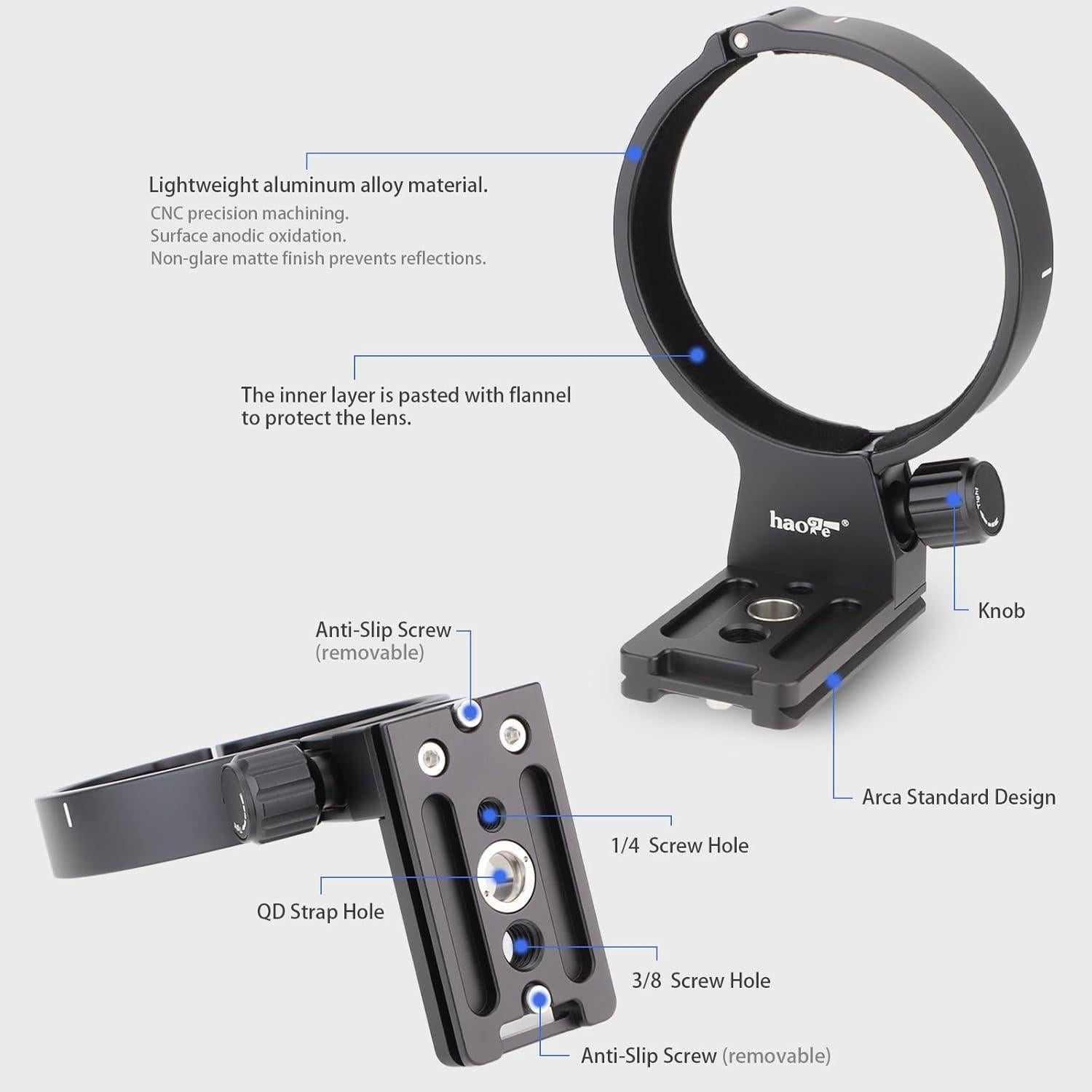 Collar de lente Haoge LMR-TL540 para Tamron 50-400mm y 100-400mm