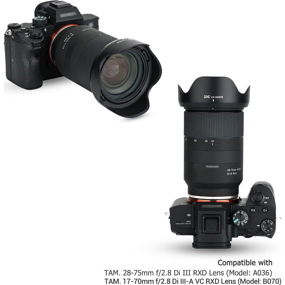 Capucha de Lente JJC para Tamron 28-75mm y 17-70mm