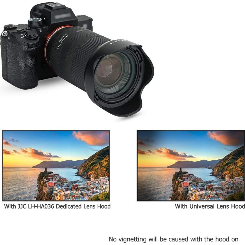 Capucha de Lente JJC para Tamron 28-75mm y 17-70mm