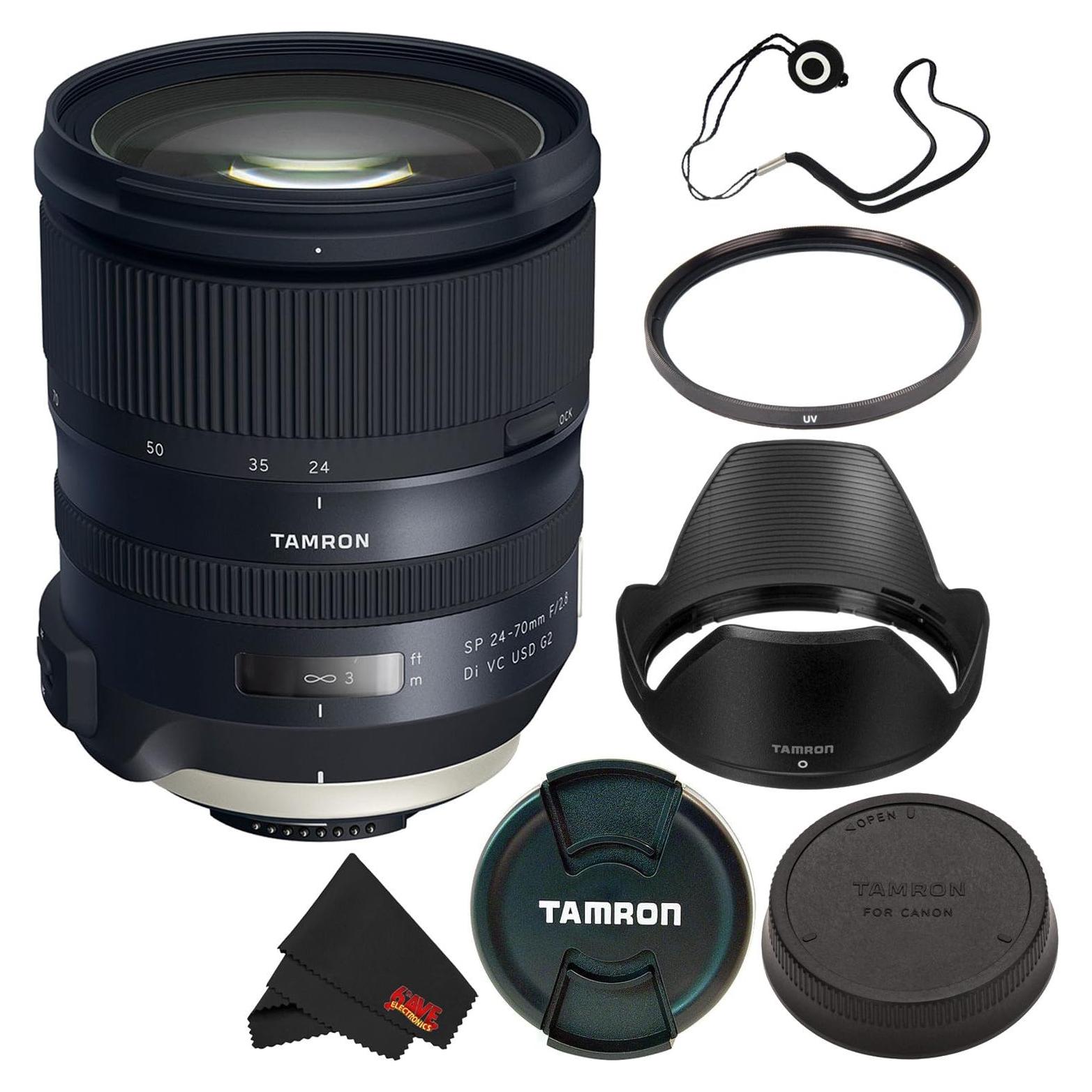 Lente Tamron SP 24-70mm f/2.8 Di VC USD G2 para Nikon F + Filtro UV 82mm