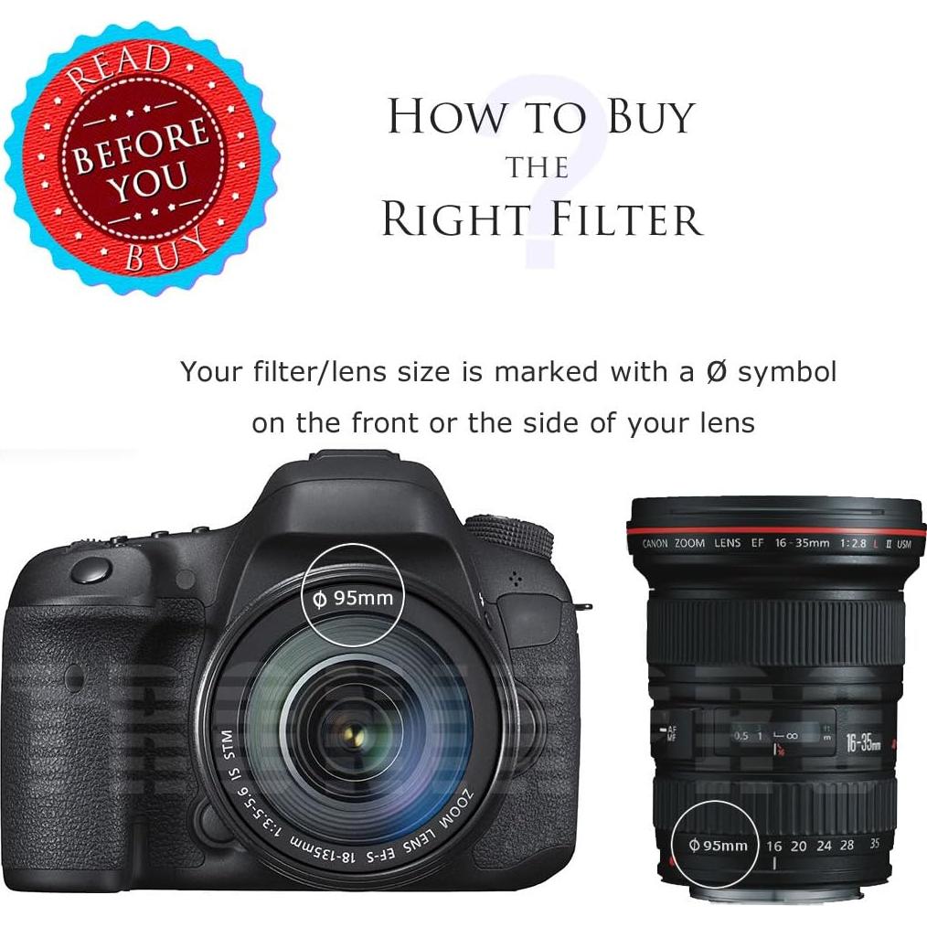 Filtro UV 95mm Tronixpro para Lentes DSLR Canon Nikon Sony