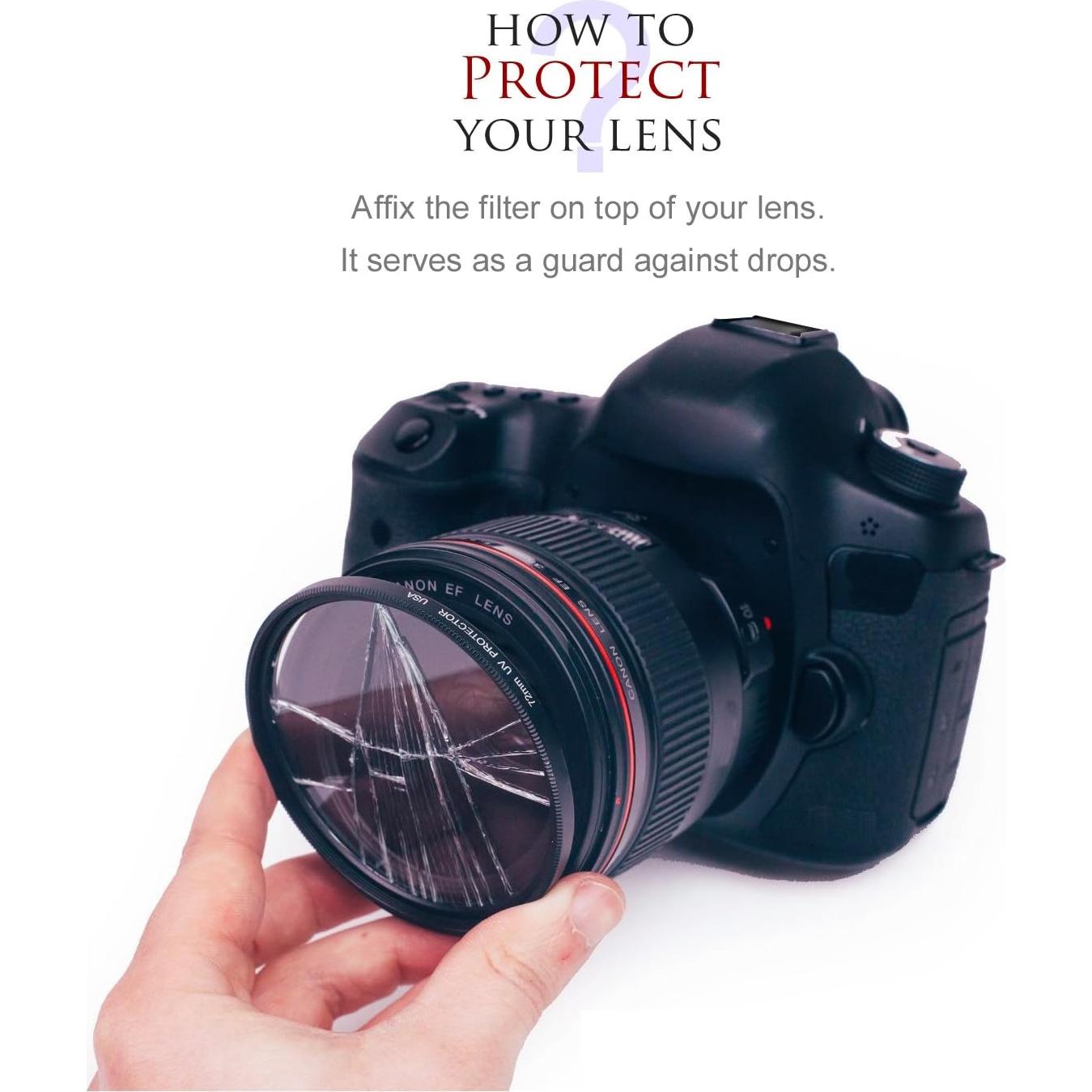 Filtro UV 95mm Tronixpro para Lentes DSLR Canon Nikon Sony