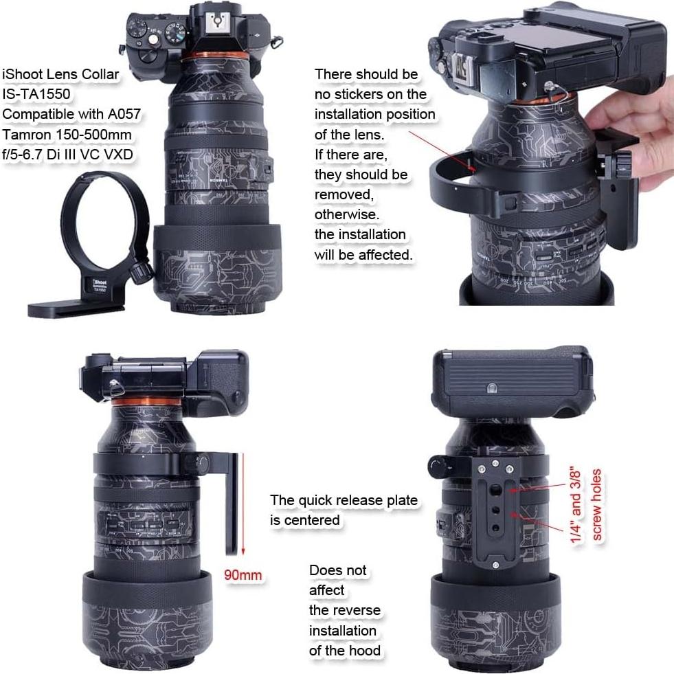 Anillo de Montaje en Trípode iShoot para Tamron 150-500mm