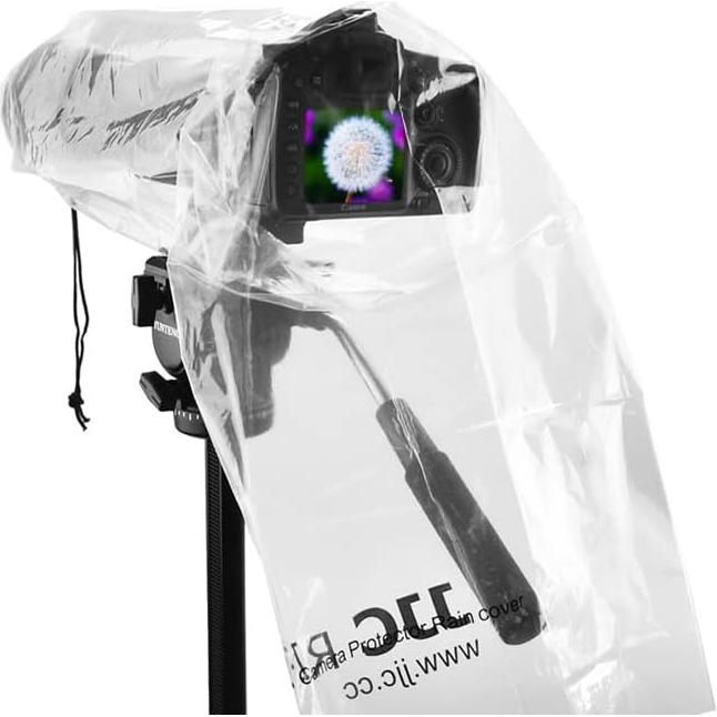 Funda de Lluvia para Cámara DSLR JJC + 6 Fundas para Trípode