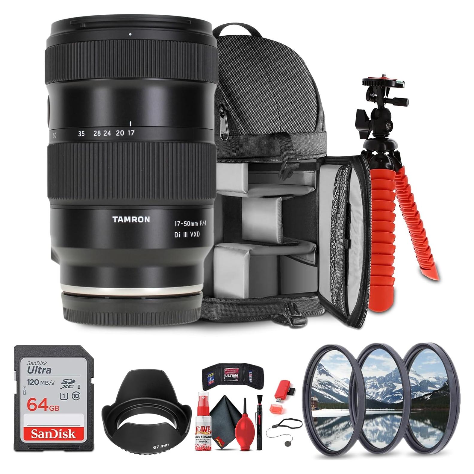 Lente Tamron 17-50mm f/4 Di III VXD para Sony E + Accesorios