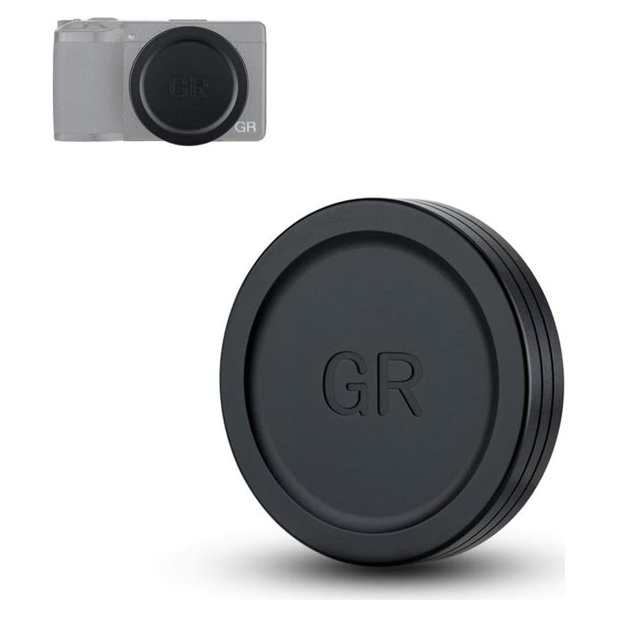 Tapa de lente de aluminio JJC para Ricoh GR III/IIIx - Negro