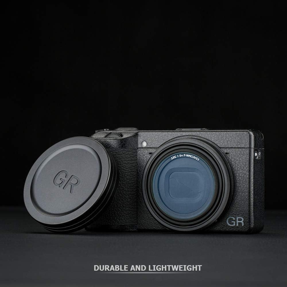 Tapa de lente de aluminio JJC para Ricoh GR III/IIIx - Negro