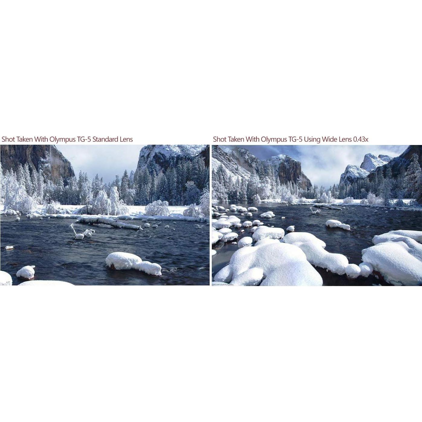 Lente Gran Angular 0.45x para Olympus TG-7, TG-6, TG-5, TG-4, TG-3, TG-2, TG-1