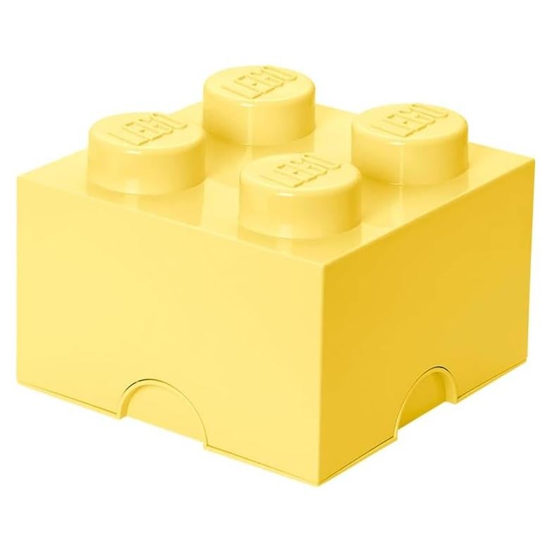 Caja de Almacenamiento LEGO Ladrillo 4 Amarillo 5.6L