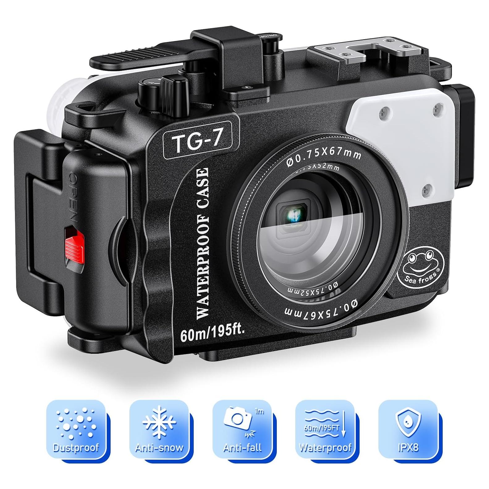 Carcasa Submarina Seafrogs para Cámara Olympus TG-7 60m