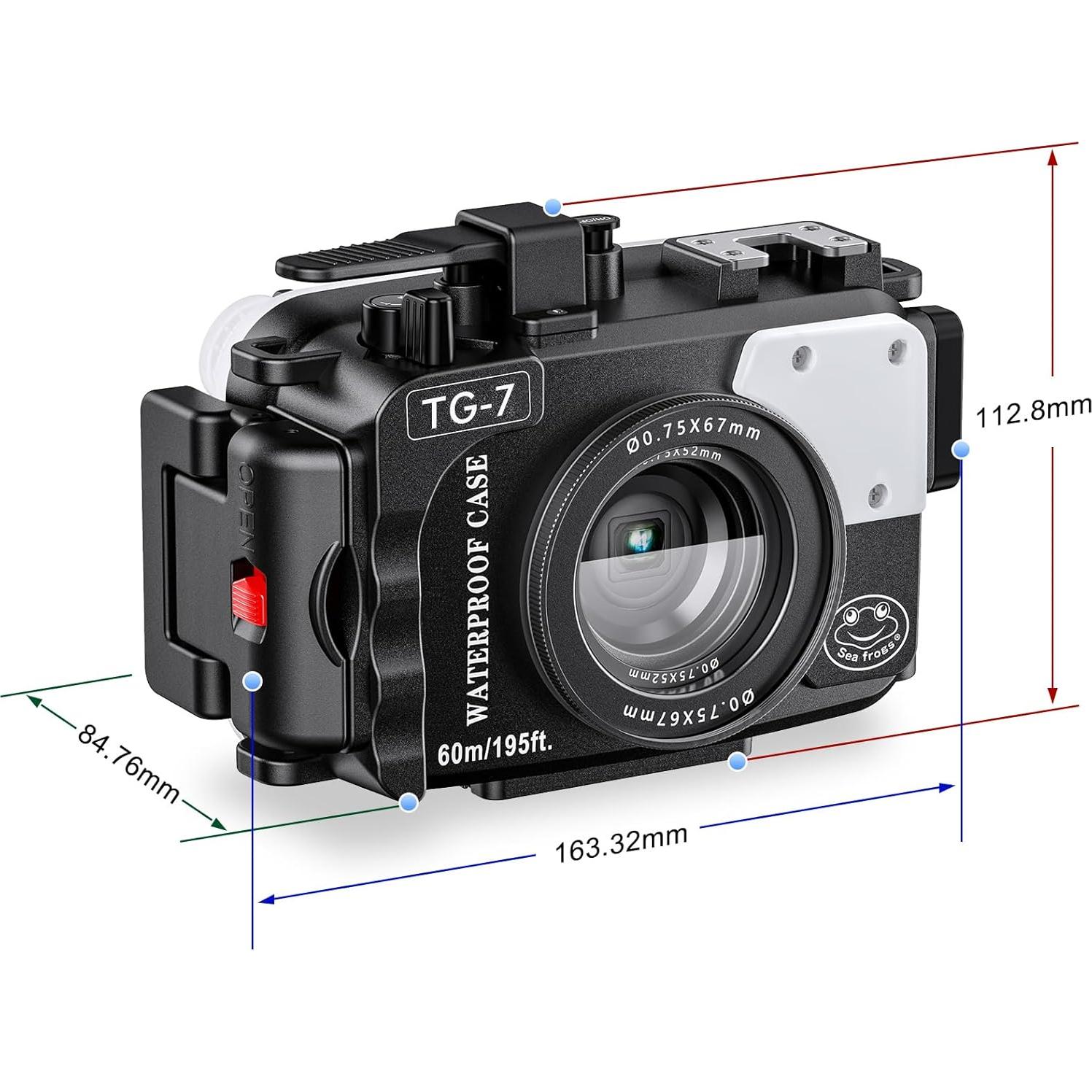Carcasa Submarina Seafrogs para Cámara Olympus TG-7 60m
