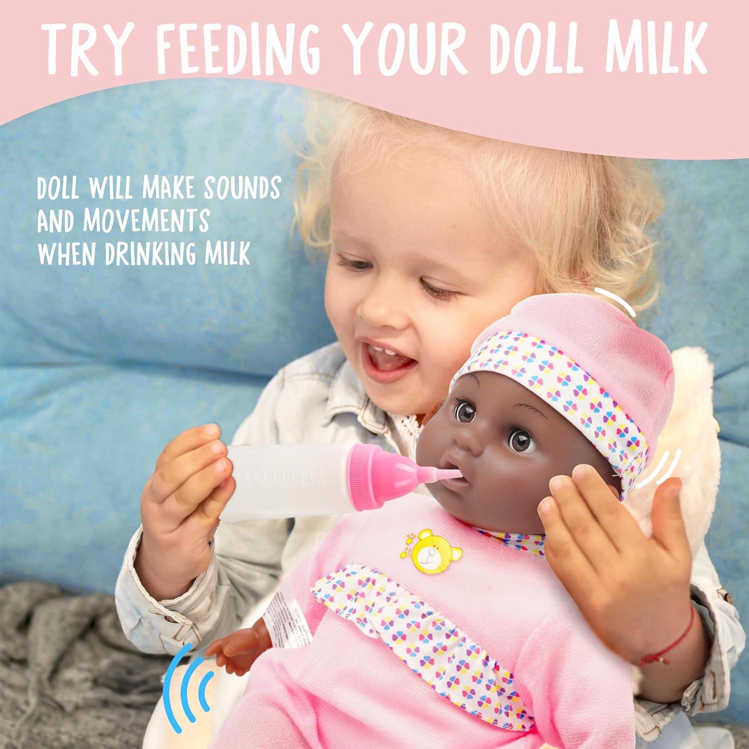 Muñeca Interactiva Rosa Toy Choi 40 cm con Sonidos y Accesorios