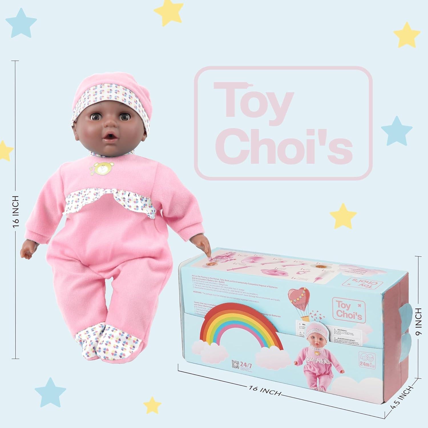 Muñeca Interactiva Rosa Toy Choi 40 cm con Sonidos y Accesorios