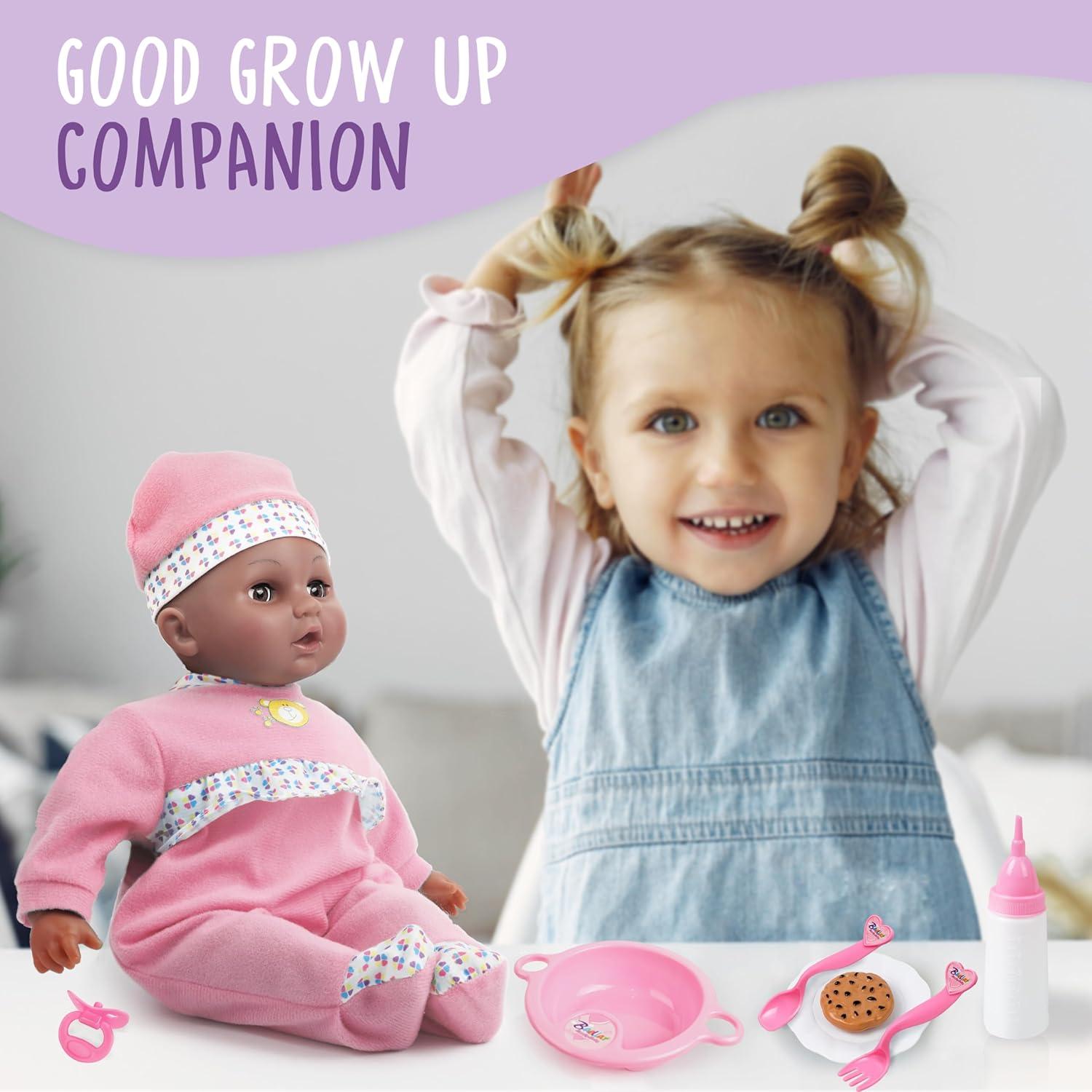 Muñeca Interactiva Rosa Toy Choi 40 cm con Sonidos y Accesorios