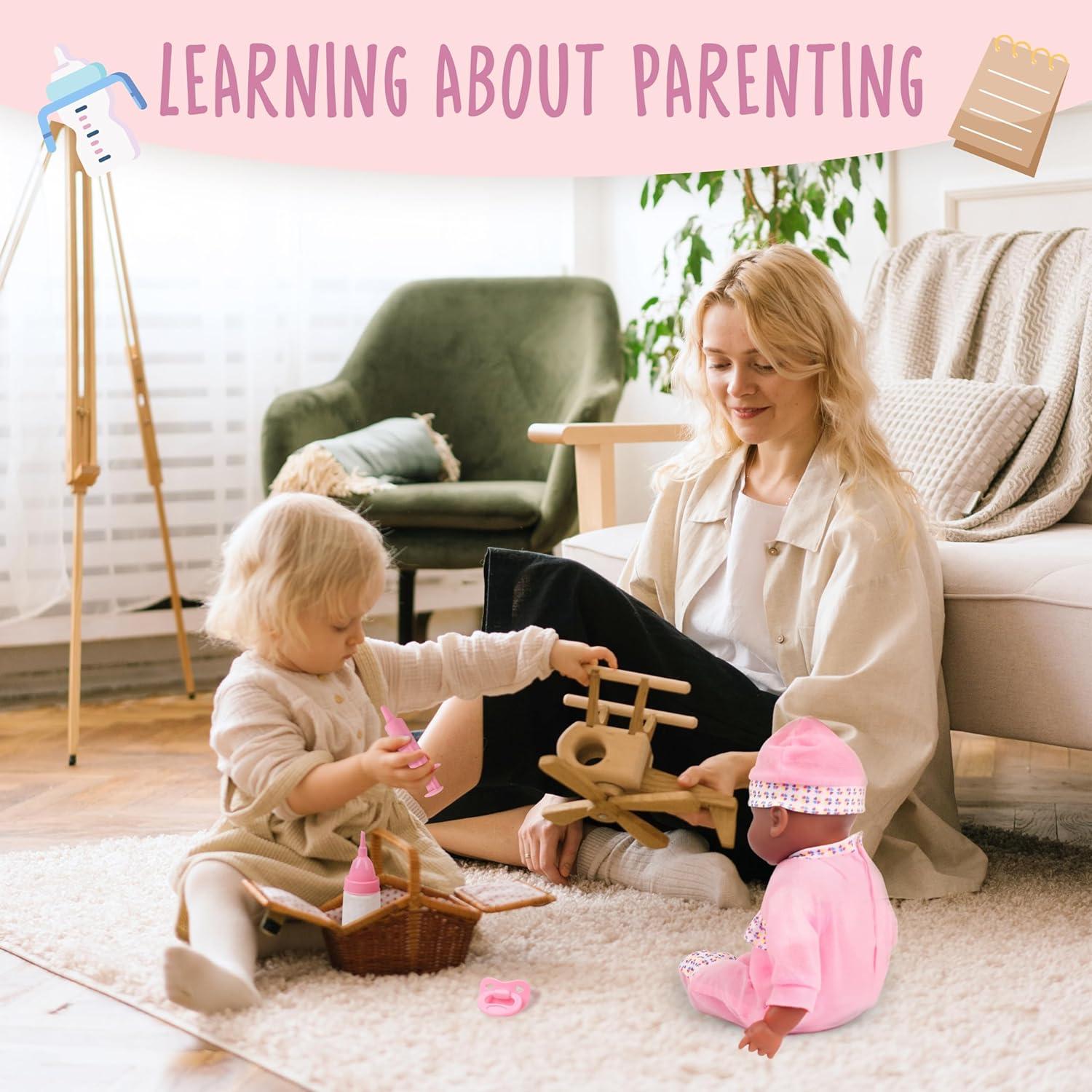 Muñeca Interactiva Rosa Toy Choi 40 cm con Sonidos y Accesorios