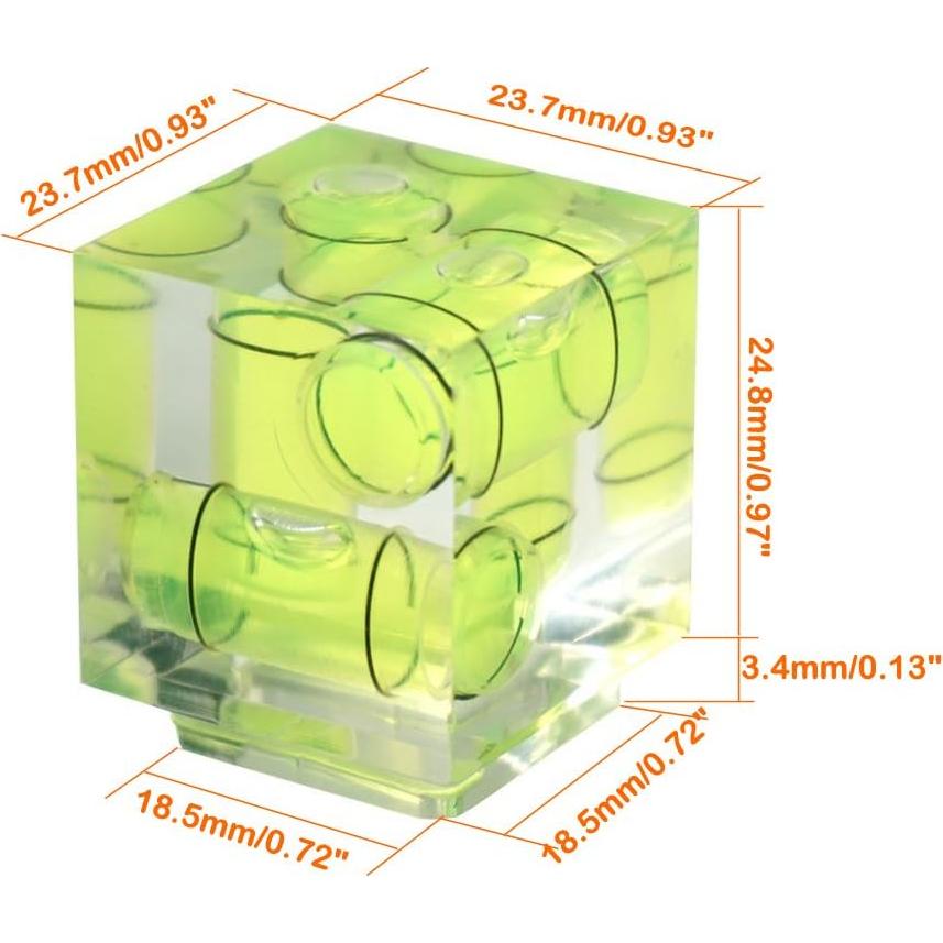 Nivel de Zapata Caliente FOTYRIG 3 Ejes para Cámaras DSLR