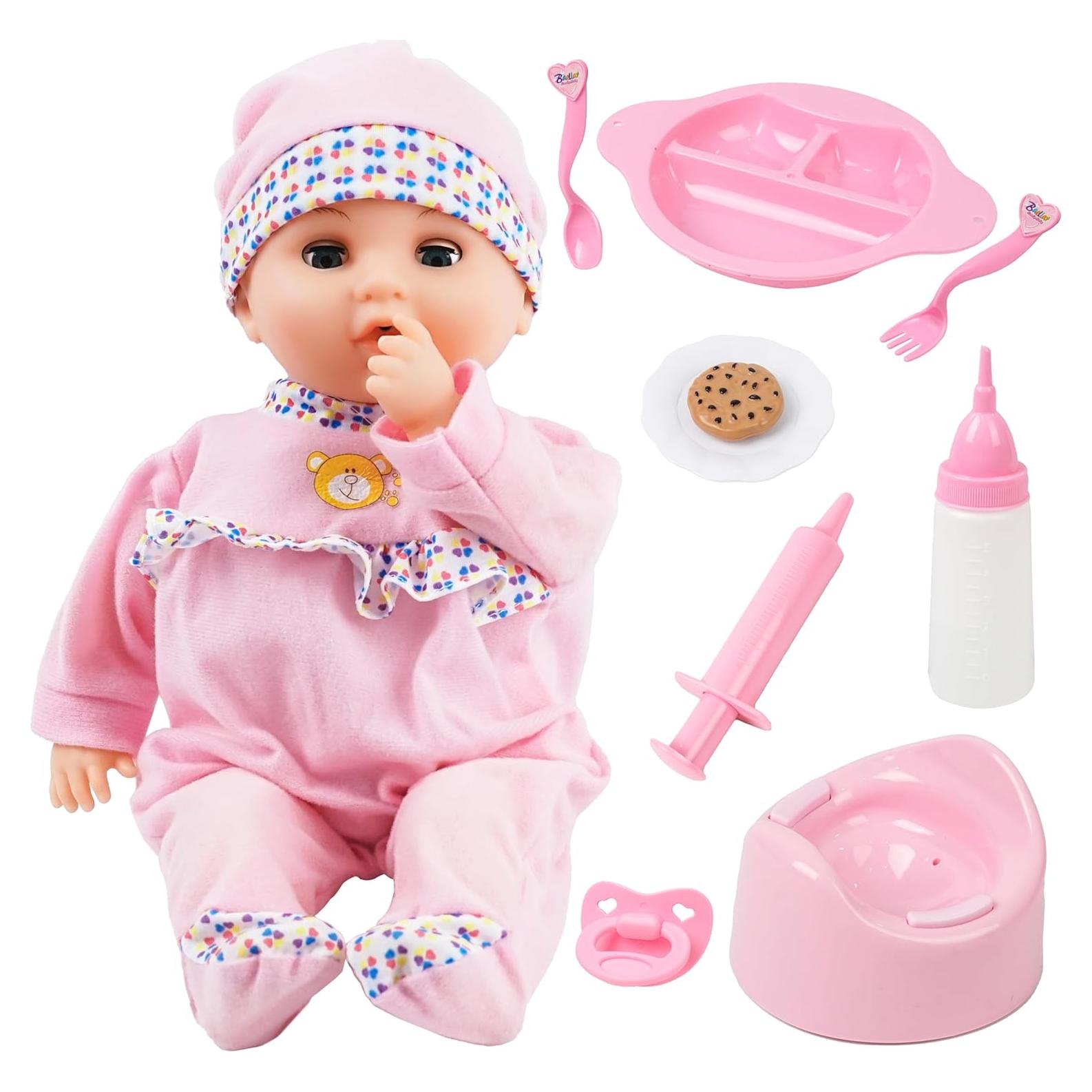 Muñeca Interactiva Rosa Toy Choi 40 cm con Accesorios